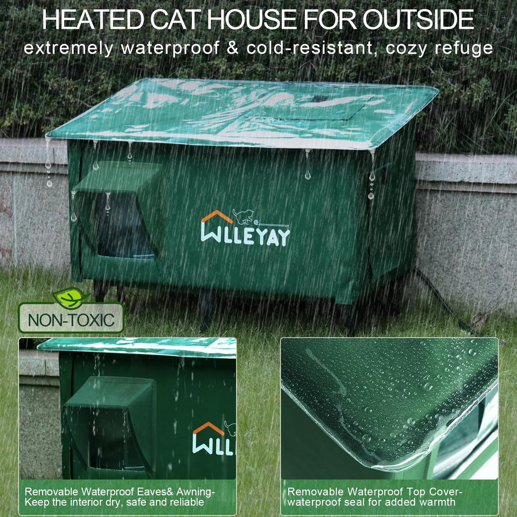 Extra Large Collapsible Heated Cat House Q6422