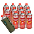 Tactical Outdoor Protective Canister Sleeve for 8oz Butane Fuel Canisters Pack of 12 Woodland Green P984