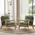 Mid Century Modern Upholstered Accent Chair Set of 2 R700349