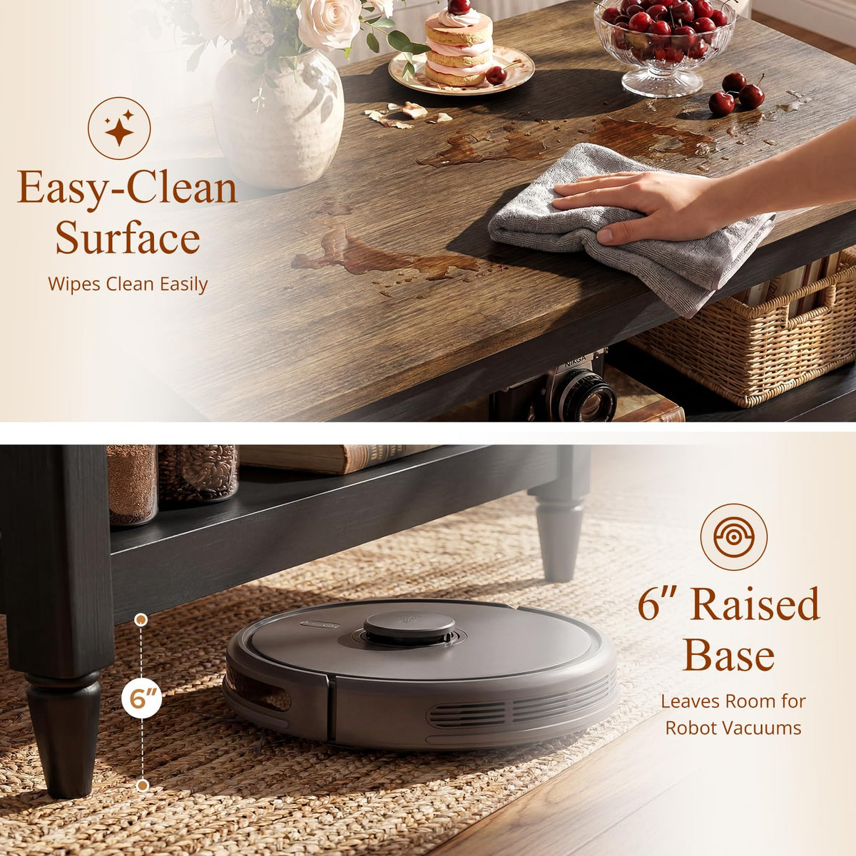 40" Black Coffee Table H820768