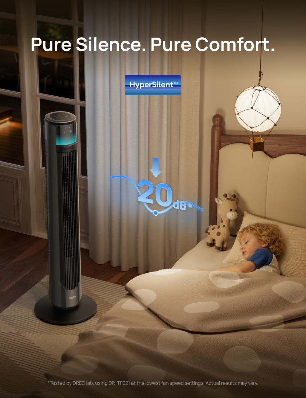 Smart Tower Fan 33 ft/s 20 dB E6532