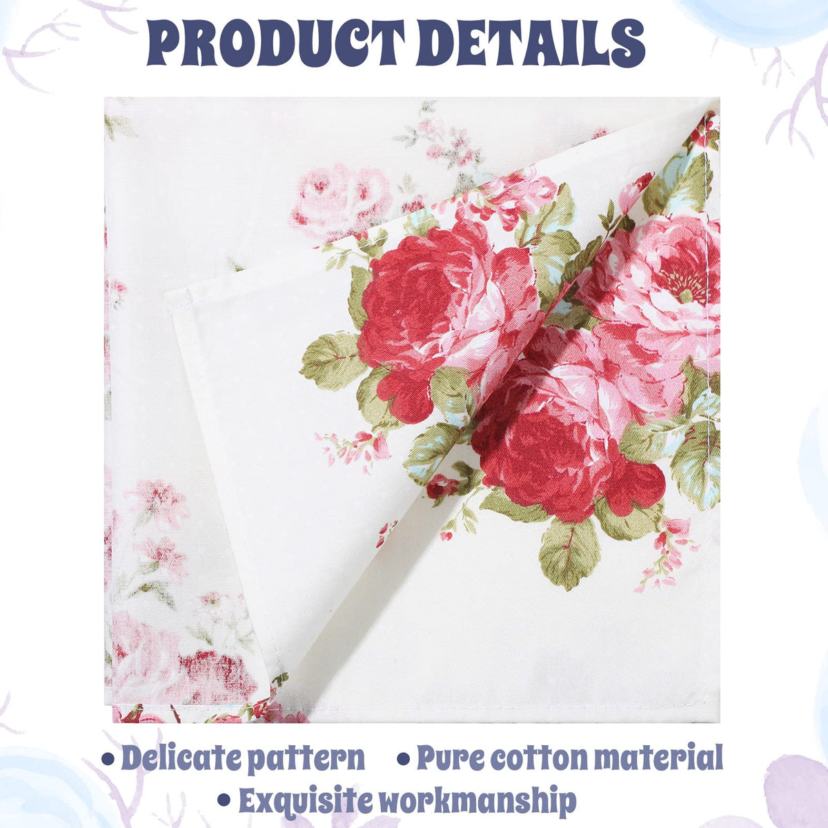 Cotton Cloth Napkins Set of 24 A464