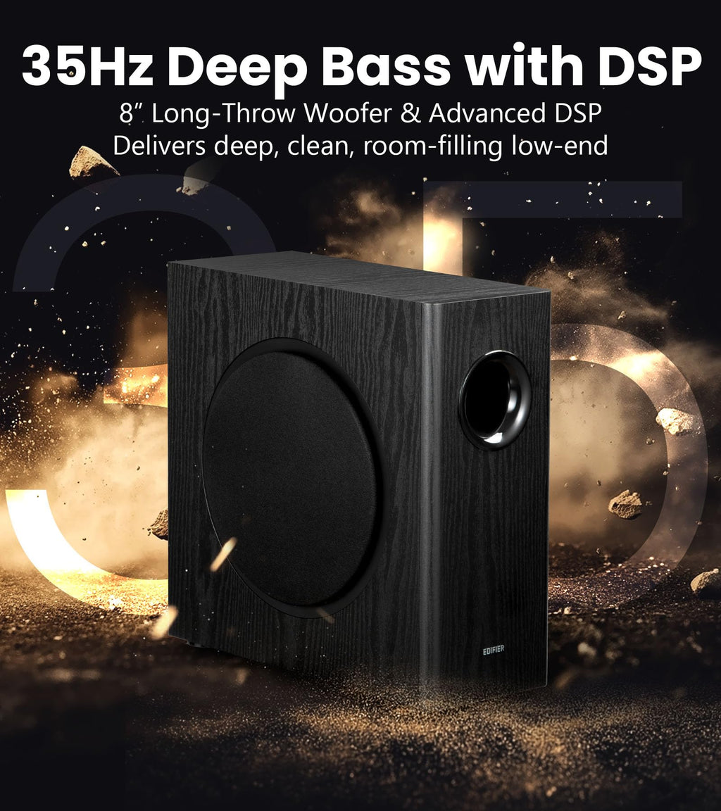 Black Powered Subwoofer C235040