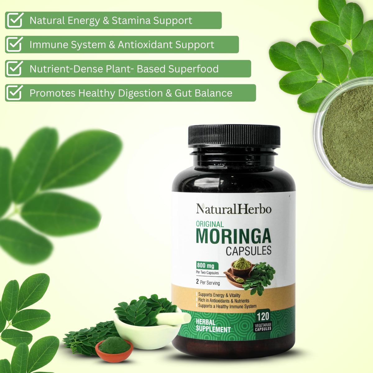 Moringa Capsules 120 Capsules H45016