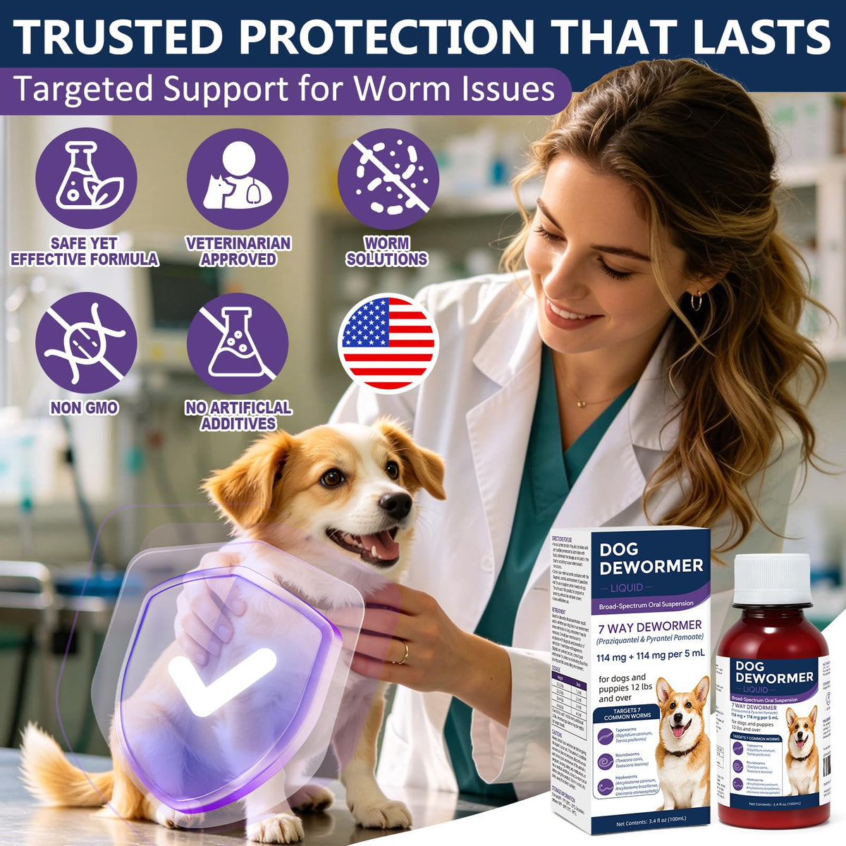 7 Way Dog Dewormer 3.4 fl oz U549
