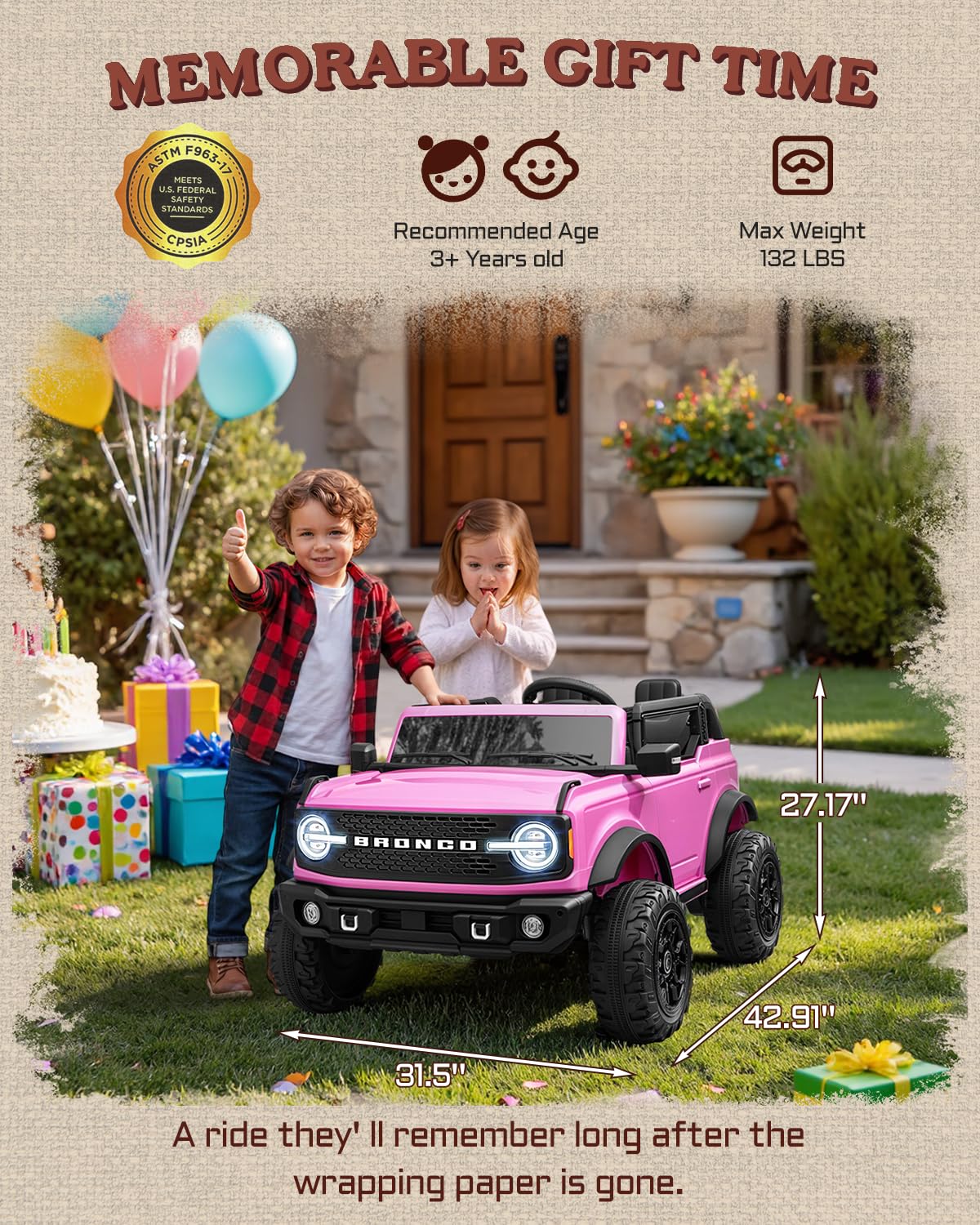 24V 2 Seater Electric Ride on Truck with Remote Control D924