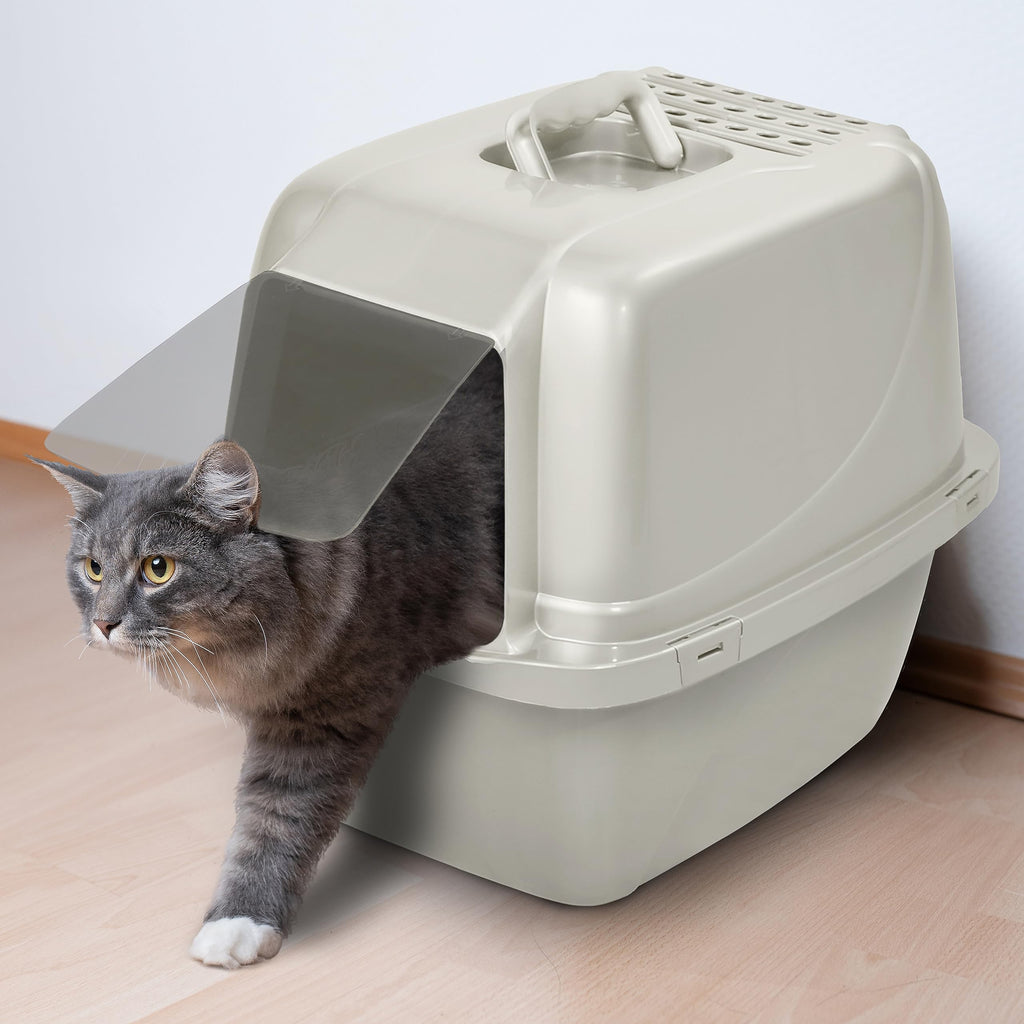 Large Enclosed Hooded Cat Litter Box H249436