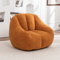 Yellow Tufted Memory Foam Bean Bag Chair O444