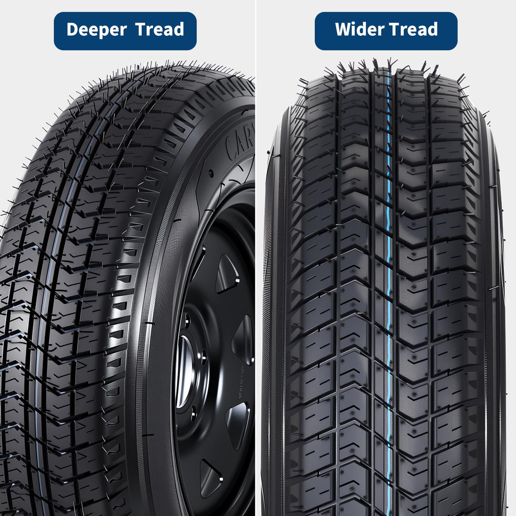 2-Pack ST205/75D15 Trailer Tires and 15" Rims A42709