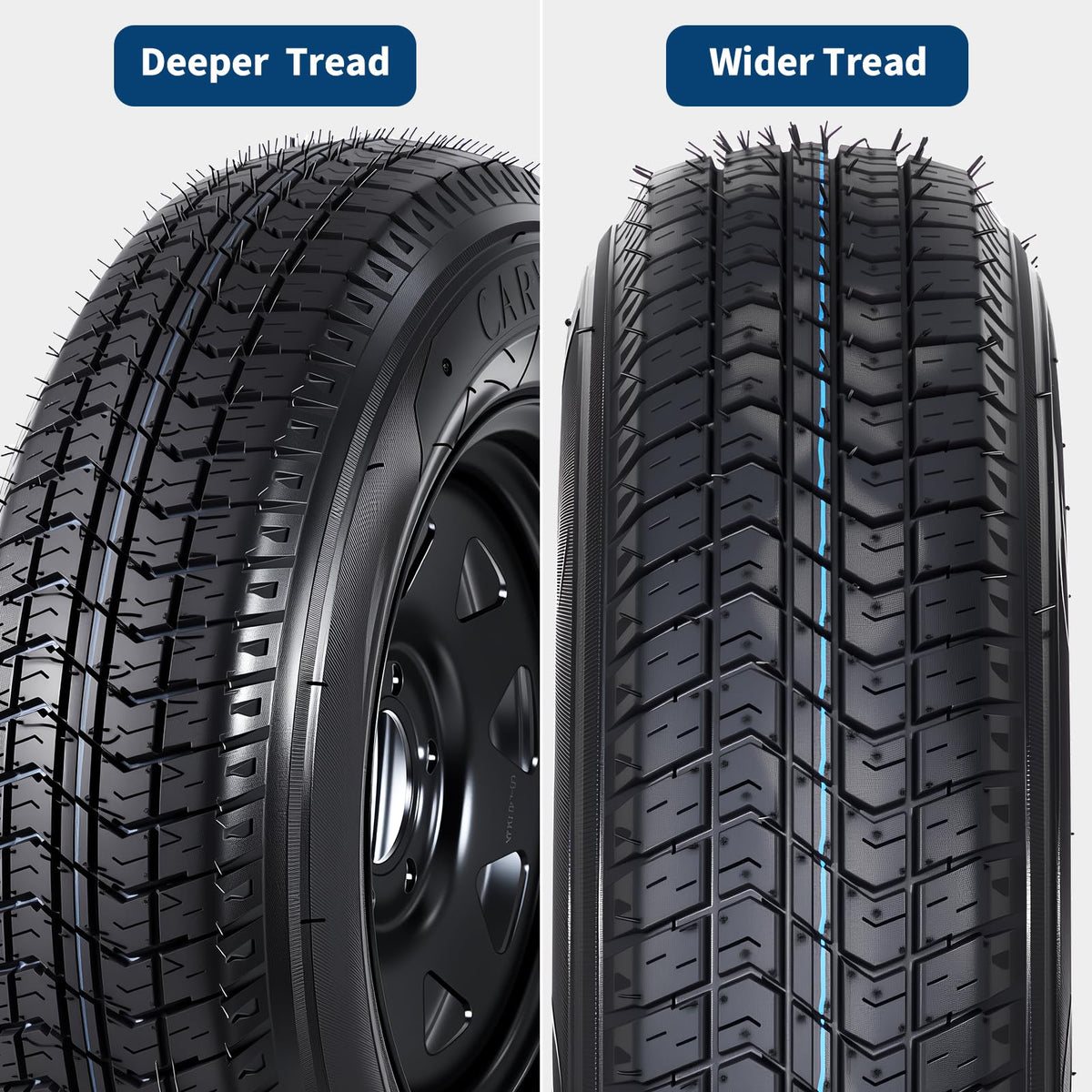 2-Pack ST205/75D15 Trailer Tires and 15" Rims A42709