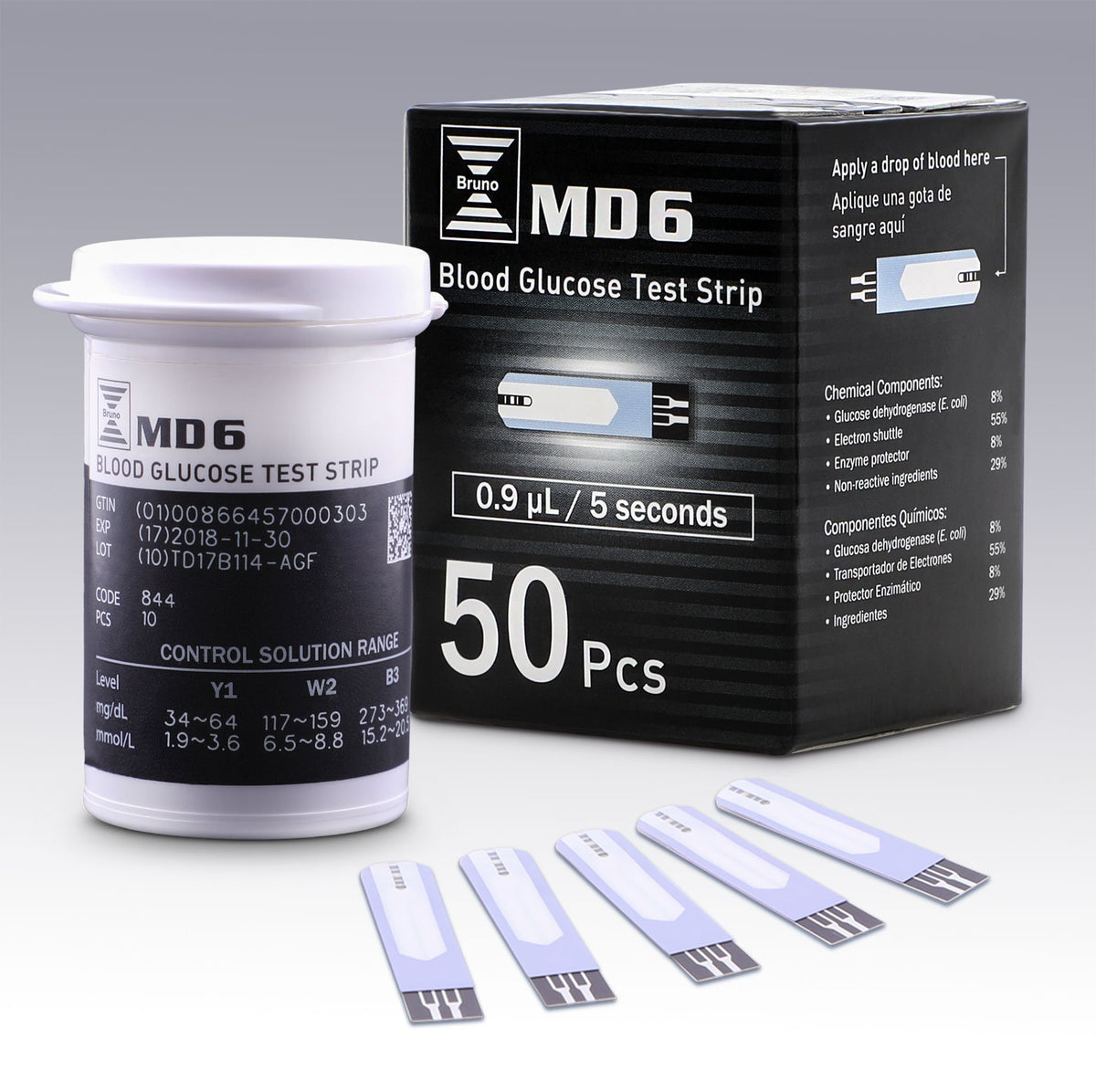 Blood Glucose Test Strips 50 Count Pack of 2 A886750