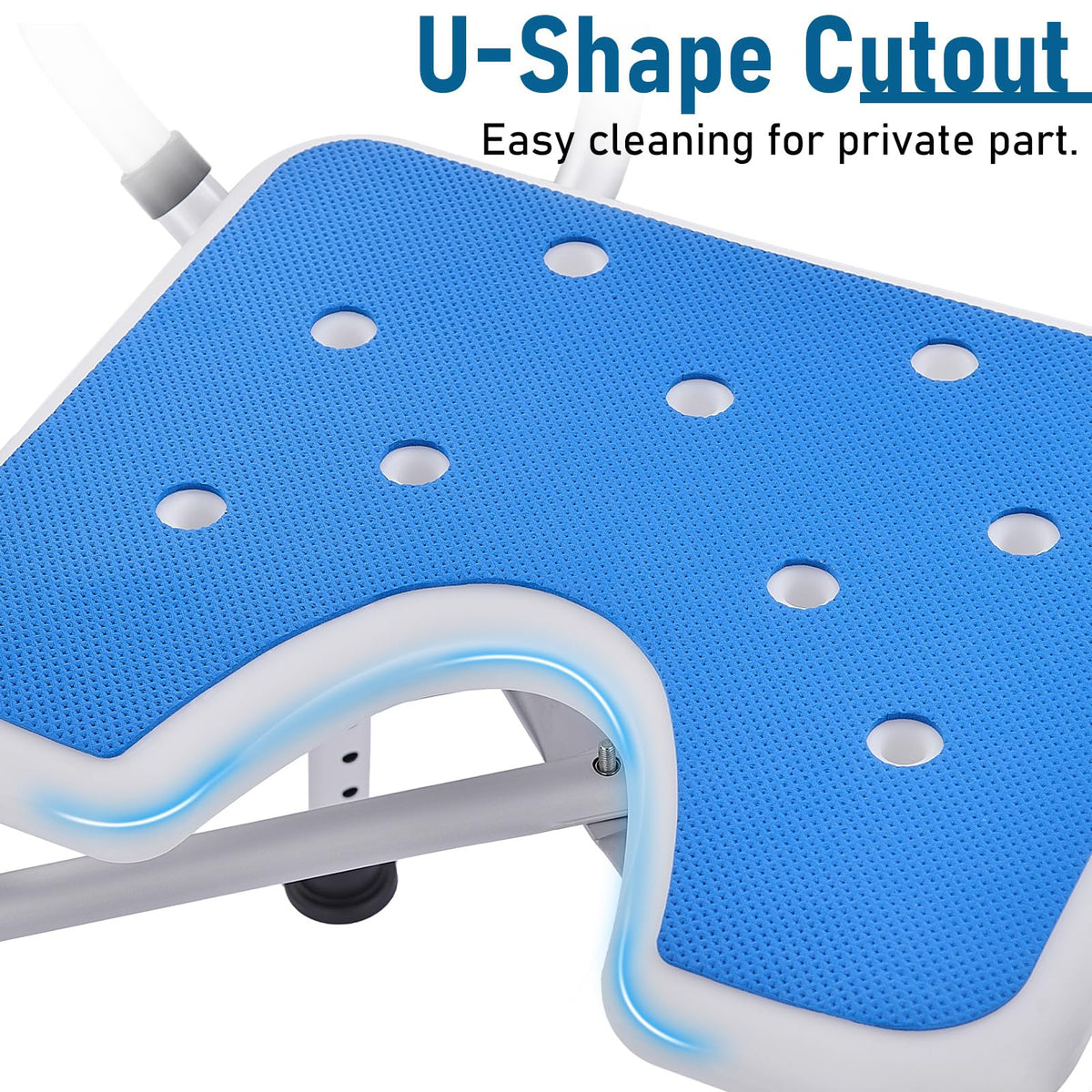 Shower Chair with Arms and Back, U-Shaped Seat N872414