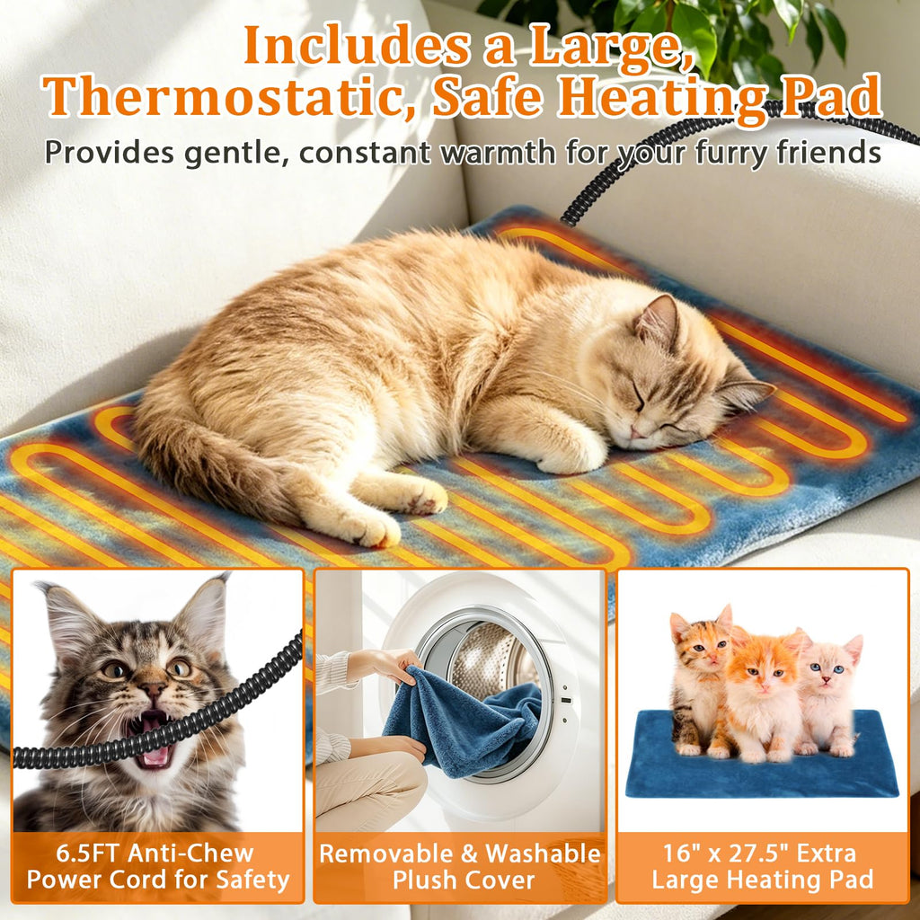 Extra Large Collapsible Heated Cat House Q6422