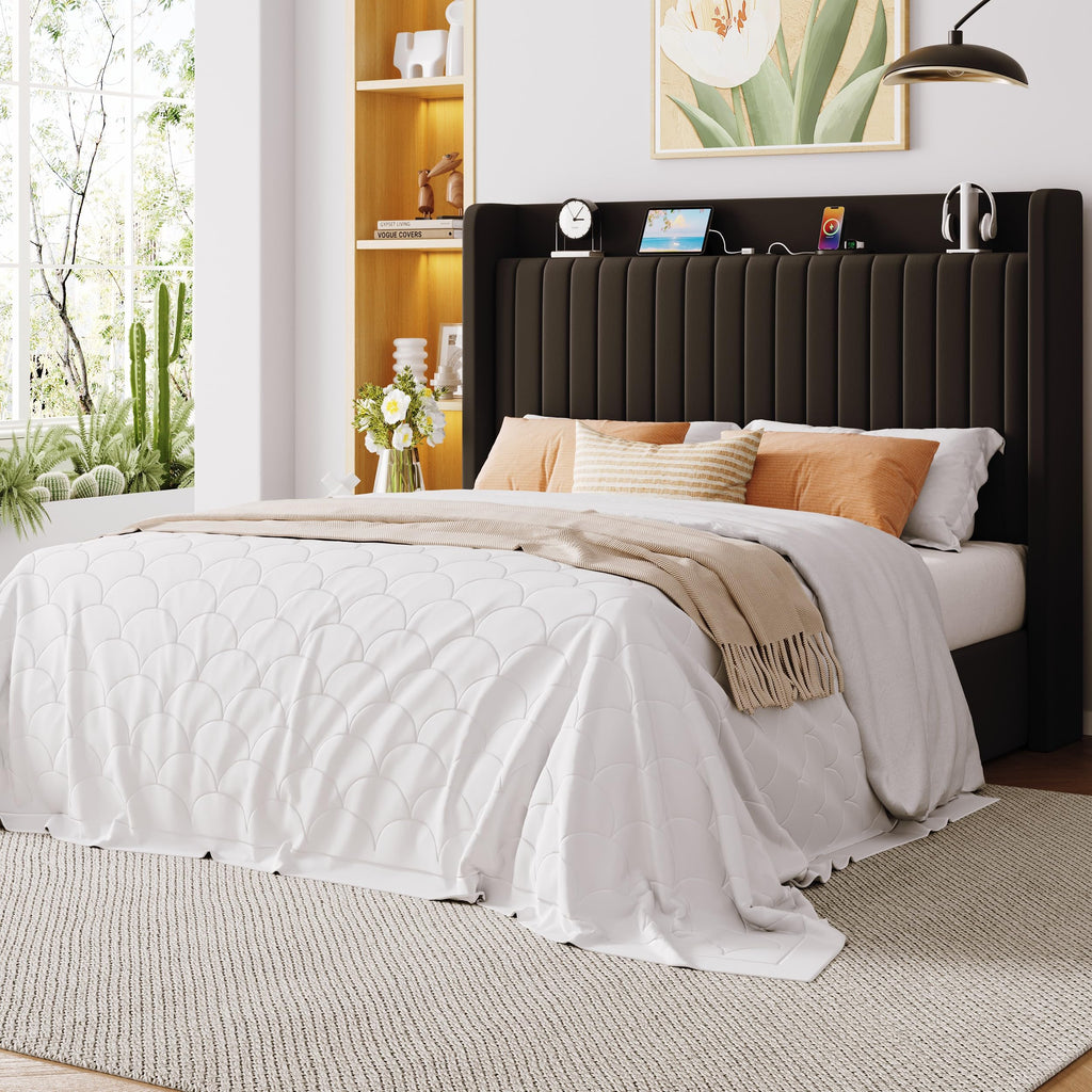 Full Lift Up Storage Hydraulic Bed Frame Black S749