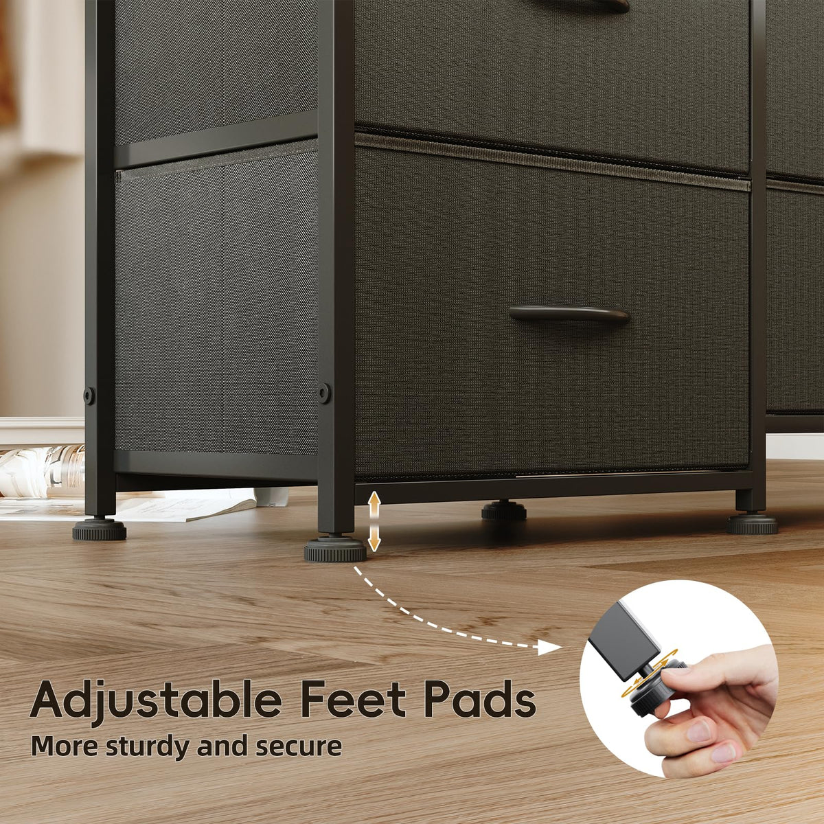 63 Inch 12 Drawer Black Dresser M877