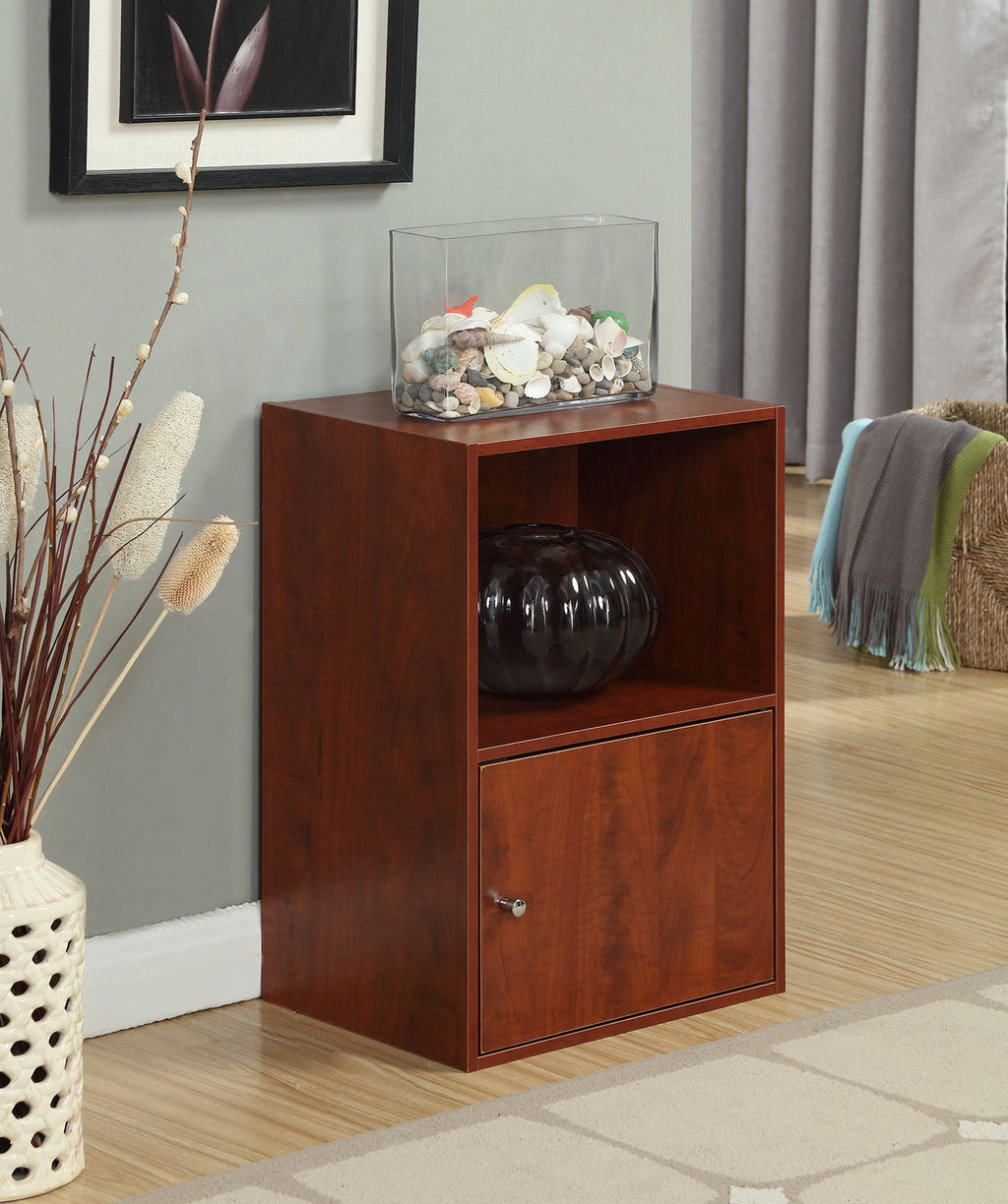 Cherry 1-Door Storage Cabinet F101419