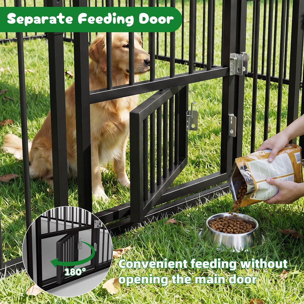 10x20 FT Heavy Duty Outdoor Dog Kennel with Roof G37331