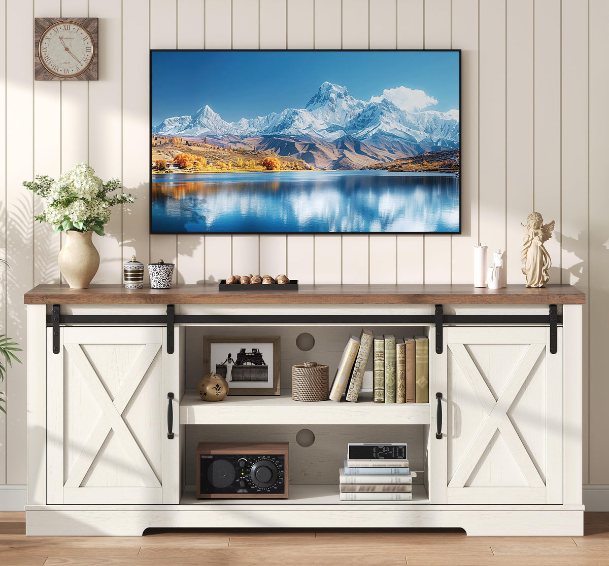 White TV Stand V37403