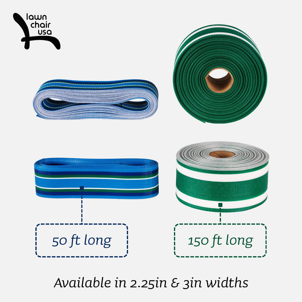 Replacement Lawn Chair Webbing, UV-Resistant Polypropylene V784