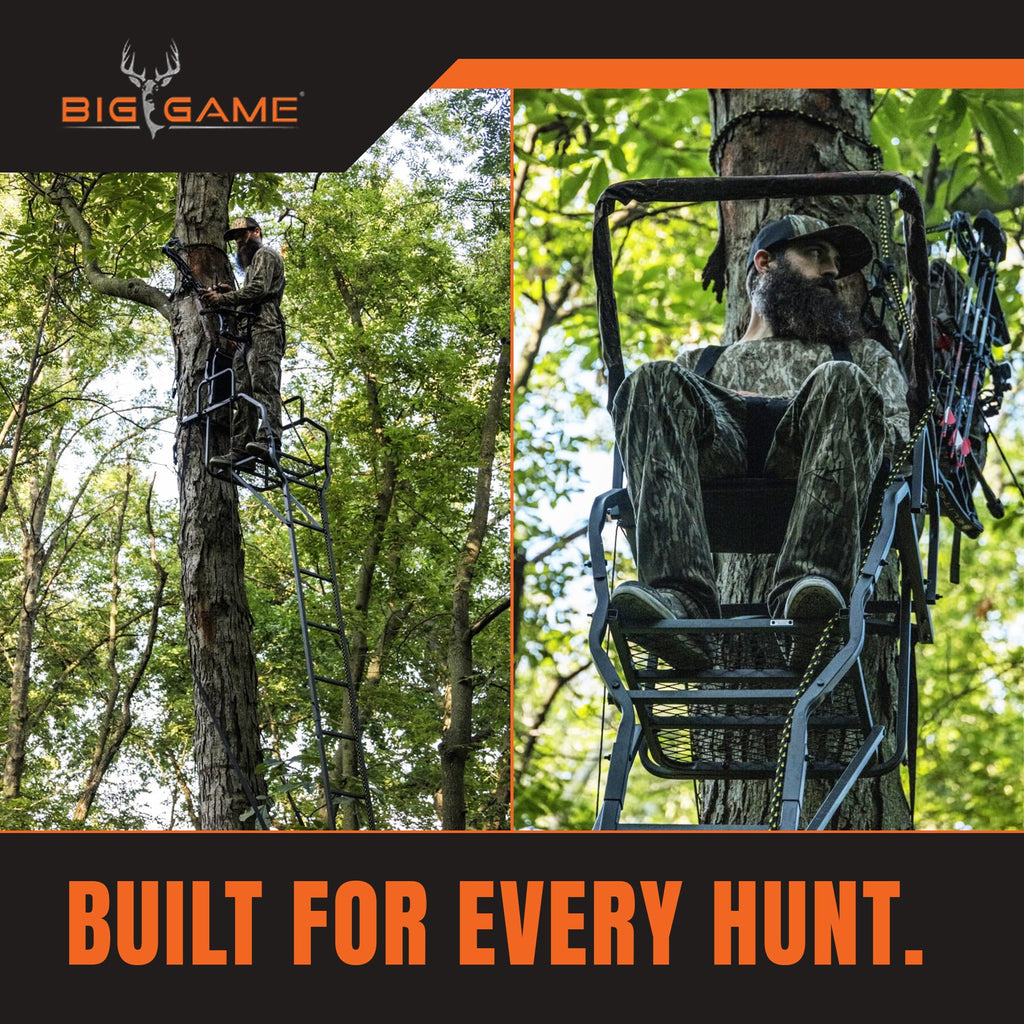 Ladder Treestand with Flip Back Seat D12701