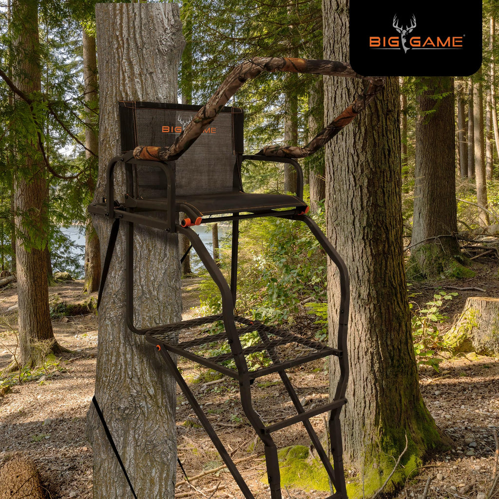 Ladder Treestand with Flip Back Seat D12701